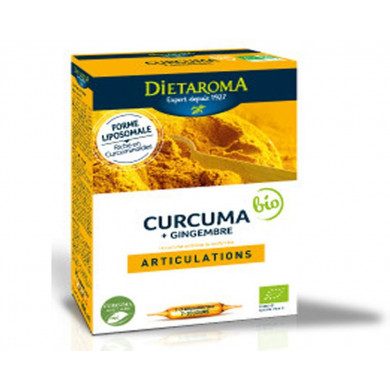 DIETAROMA Curcuma + Gingembre - 20 Ampoules DIETAROMA Curcuma + Gingembre - 20 Ampoules