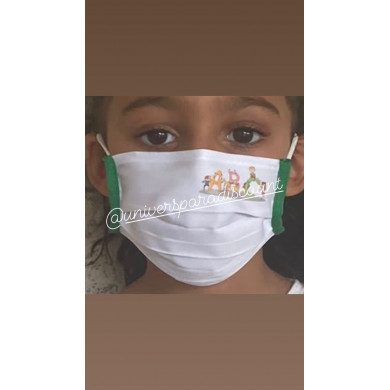 MASQUE ENFANT EN TISSU ALPHABET MASQUE ENFANT EN TISSU ALPHABET