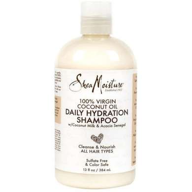 Shea Moisture - 100% Virgin Coconut Oil Daily Hydration Shampoo /384 ML Shea Moisture - 100% Virgin Coconut Oil Daily Hydration Shampoo /384 ML