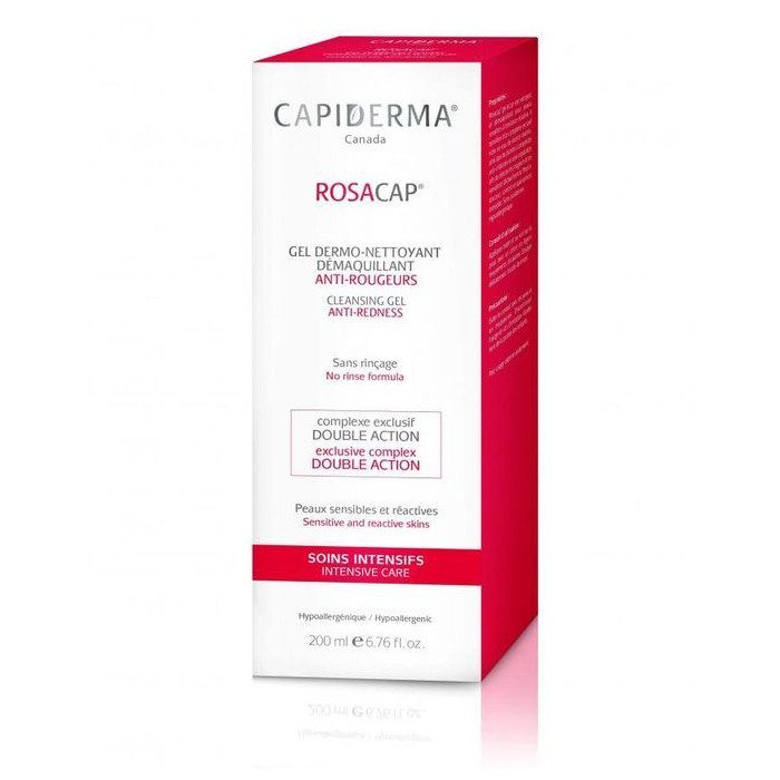 CAPIDERMA ROSACAP GEL ANTI-ROUGEURS DERMO-NETTOYANT 200ML CAPIDERMA ROSACAP GEL ANTI-ROUGEURS DERMO-NETTOYANT 200ML