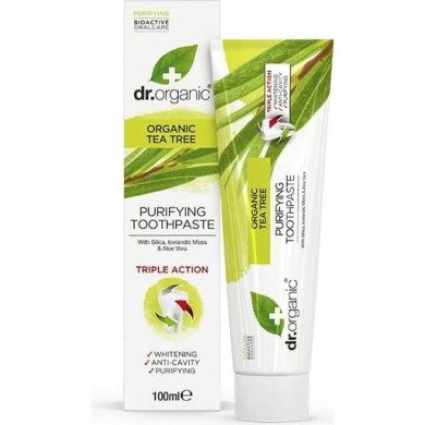 DR. ORGANIC DENTIFRICE AU TEA TREE 100 ML DR. ORGANIC DENTIFRICE AU TEA TREE 100 ML