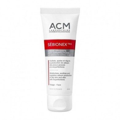 ACM Sebionex Trio Créme Apaisante Anti-imperfection 40 ml ACM Sebionex Trio Créme Apaisante Anti-imperfection 40 ml