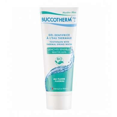 Buccothermes gel dentifrice gencives sensibles bio 75ml AVEC fluor Buccothermes gel dentifrice gencives sensibles bio 75ml AVEC fluor