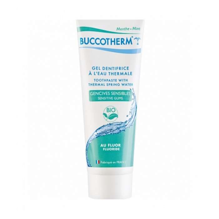 Buccothermes gel dentifrice gencives sensibles bio 75ml AVEC fluor Buccothermes gel dentifrice gencives sensibles bio 75ml AVEC fluor