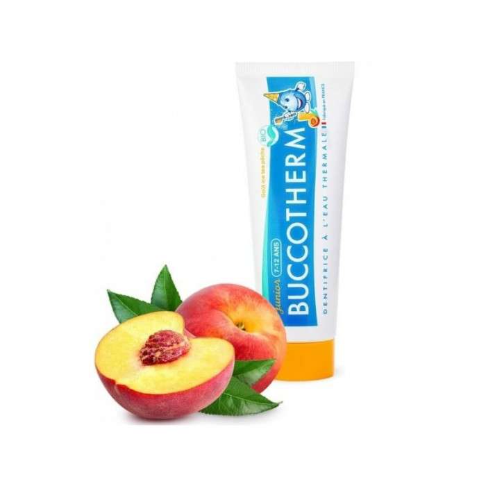 Buccothermes DENTIFRICE JUNIOR 7-12 ans bio gout de peche Buccothermes DENTIFRICE JUNIOR 7-12 ans bio gout de peche